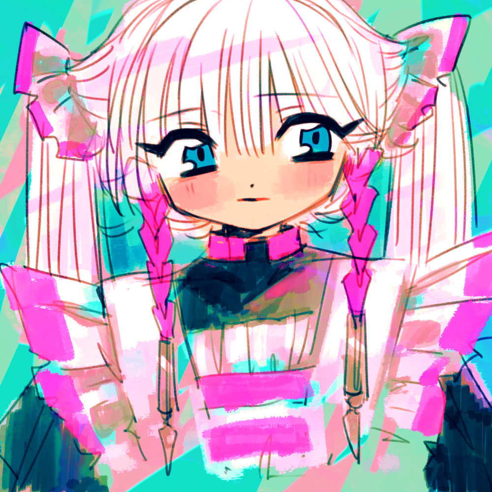 ゼストONYXがメイド服を着ているイラスト